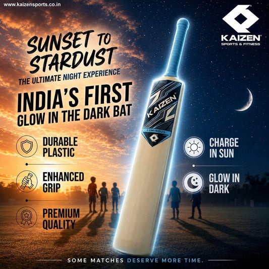 GLOW PLASTIC CRICKET BAT / KAIZEN SPORTS