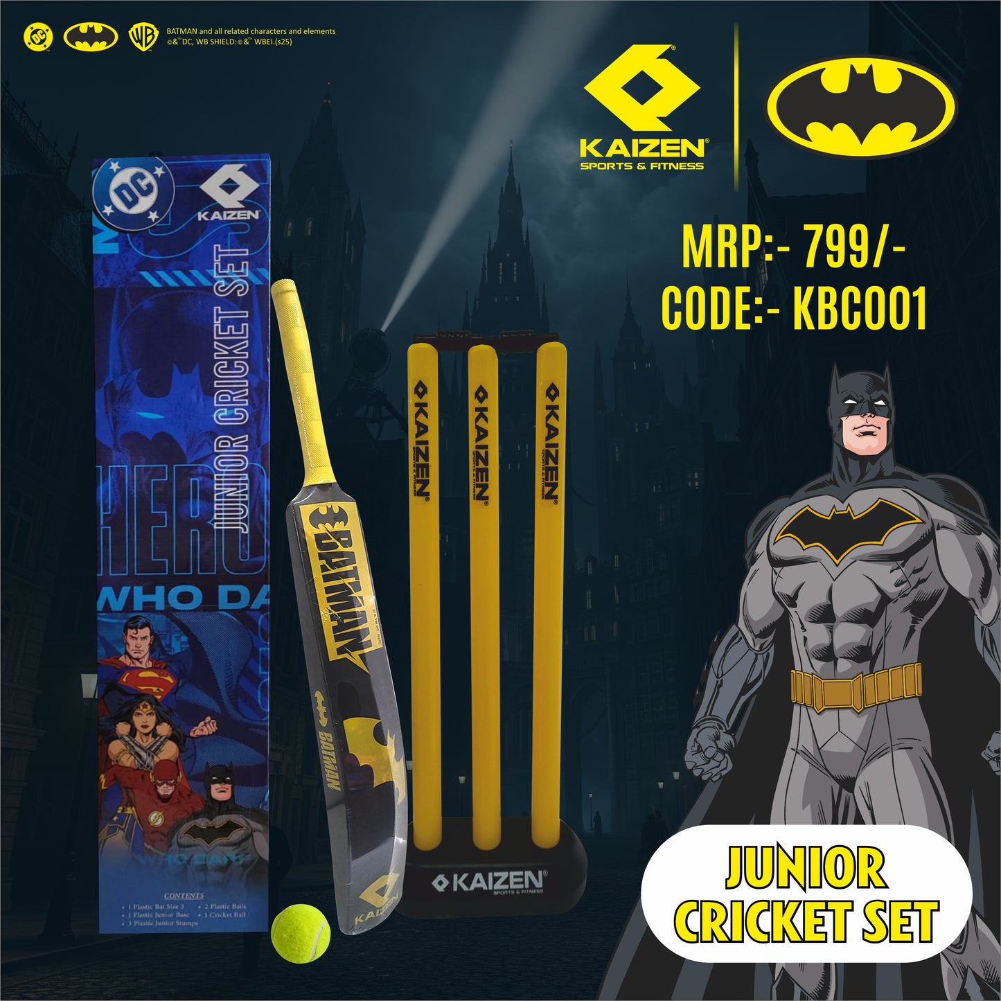 BATMAN JNR. CRICKET SET