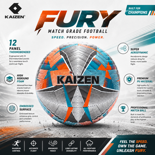 FURY THERMOBONDED FOOTBALL SIZE 5 / KAIZEN