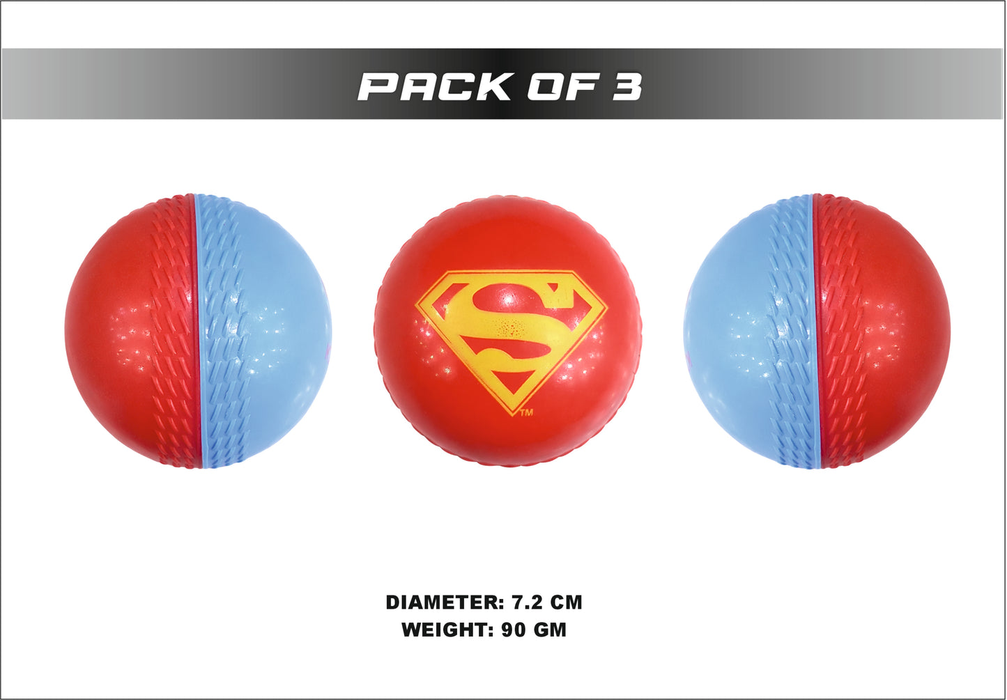 SUPERMAN PU CRICKET BALLS