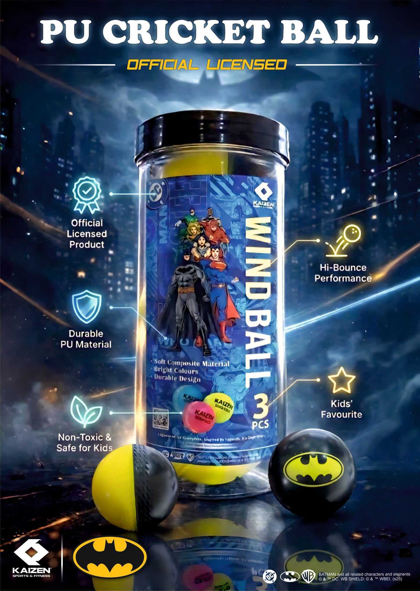 BATMAN PU CRICKET BALLS