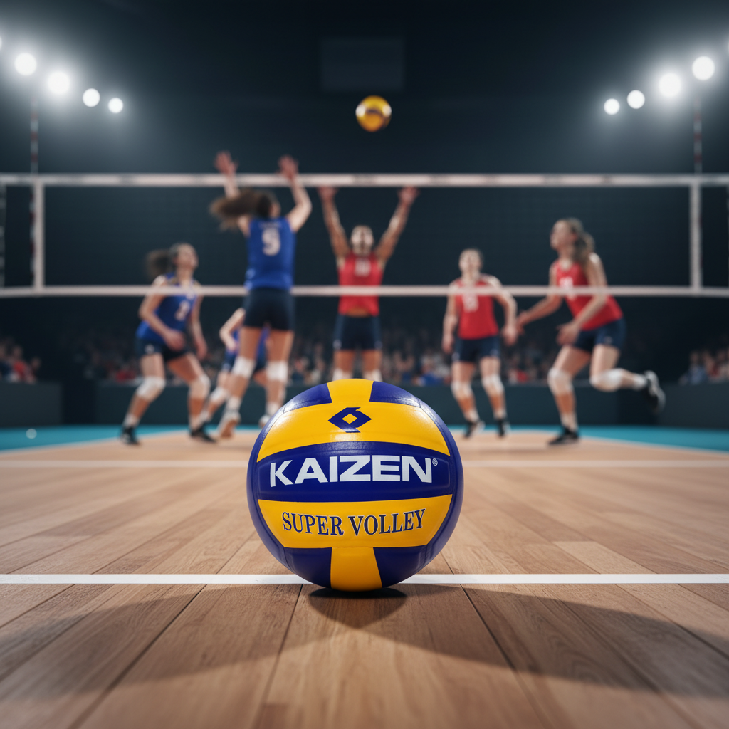 SUPER VOLLEY LEATHER PASTED VOLLEYBALL / KAIZEN SPORTS