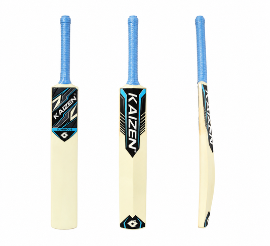 GLOW CRICKET SET FULL SIZE WITH BALL / KAIZEN SPORTS