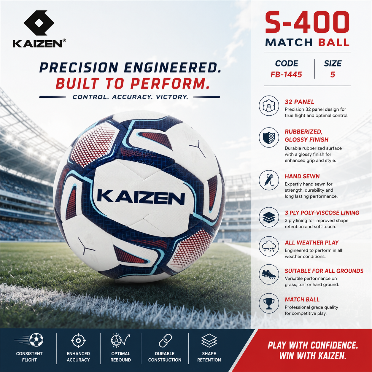S-400 FOOTBALL SIZE 5 / KAIZEN