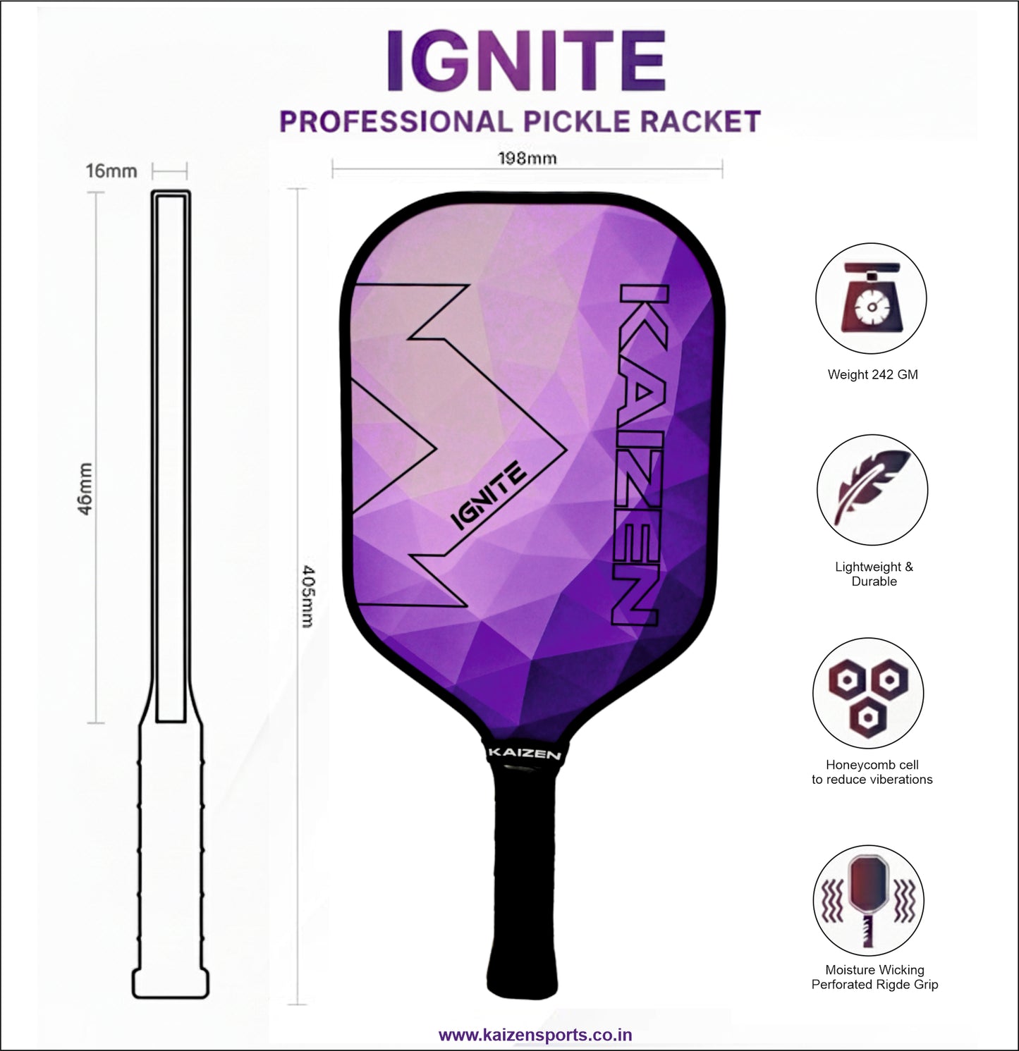 IGNITE- PICKLE RACKET