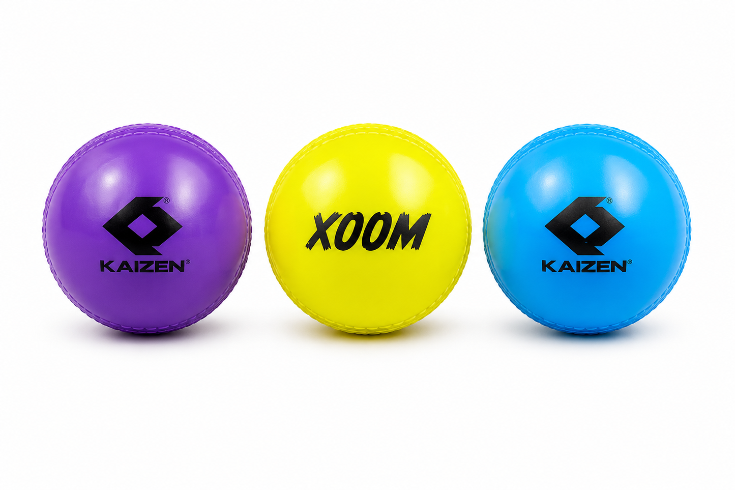 XOOM PU CRICKET BALL JAR OF THREE / KAIZEN SPORTS